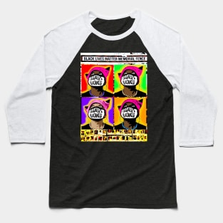 Legalize Blackness Black Lives Matter Memorial Fence Warhol - Front Baseball T-Shirt